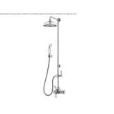 Brass shower panel with shower head Oulins