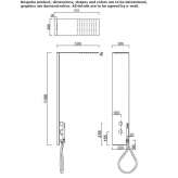 Wall-mounted shower panel with shower head Passons