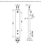 Thermostatic shower panel Alme