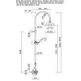 Shower panel with wall thermostat and shower head Oronsko