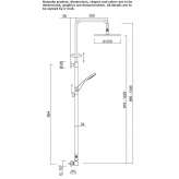 Wall-mounted shower panel with shower head Olawa