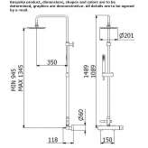 Shower panel with hand shower Lohja