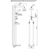 Free-standing shower panel with a hand shower Fabrezan