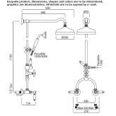 Wall-mounted shower panel with hand shower and overhead shower Aktepe