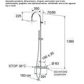 Thermostatic shower panel with hand shower Hualhuas