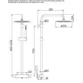 Wall-mounted shower panel with shower head Wolow