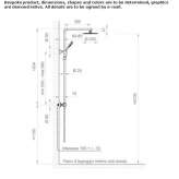 Thermostatic shower panel with hand shower Guvenc