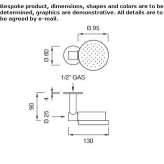 Adjustable wall shower head Lalor