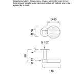 Wall-mounted rain shower, adjustable, made of stainless steel Lalor