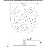 Shower head with anti-limescale system Viewbank