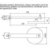 Wall-mounted shower head with anti-limescale system Acarau