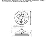 Rain shower with arm Pankow