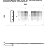 Built-in shower head with 2 sprays Skarnes