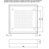 Deszczownica ze stali nierdzewnej z chromoterapią Polva