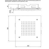 Built-in stainless steel shower head with anti-limescale system Polva