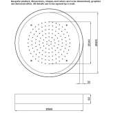 Stainless steel rain shower with chromotherapy Polva