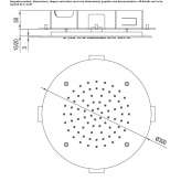 Built-in stainless steel shower head with anti-limescale system Polva