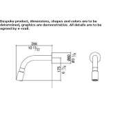 Adjustable stainless steel wall shower head Larisa