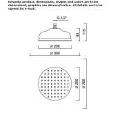 Ceiling-mounted rain shower Retinne