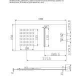 Wall-mounted shower with 2 jets Dilworth