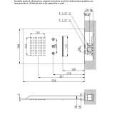 Wall-mounted shower with 2 jets Dilworth