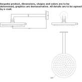 Stainless steel wall shower head Glubokiy