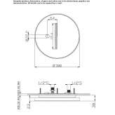 Ceiling-mounted shower with 2 jets and built-in lighting Walhalla