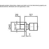 Single-jet side shower with anti-limescale system Kerman