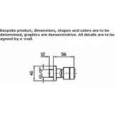 Single-jet side shower with anti-limescale system Utuado