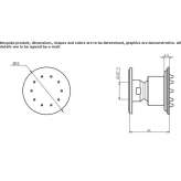 Adjustable side shower in stainless steel Bals