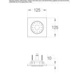 Built-in adjustable side shower Pasaje