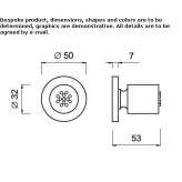 Adjustable, metal side shower in a modern style Passons