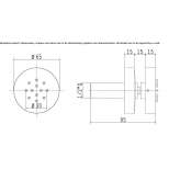 Side shower with adjustable 1 jet Pasewalk