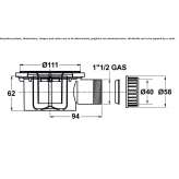 ABS shower drain Pochinok