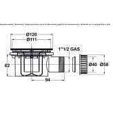 ABS shower drain Pochinok