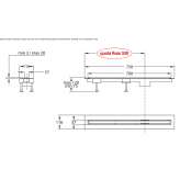 Aluminum shower drain Kercem