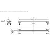 Aluminum shower drain Kercem