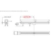 Aluminum shower drain Kercem