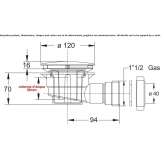 ABS shower drain Bunkie