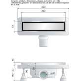 Shower drain made of polypropylene Ovaro