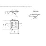 Stainless steel shower drain Ibstock