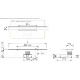 Stainless steel shower drain Muirhead