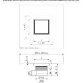 Stainless steel shower drain Oberon