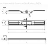 Stainless steel shower drain Falconer