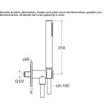 Stainless steel shower head/shower holder Viewbank