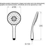 Shower head with anti-limescale system Kissamos