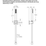 Wall-mounted shower head with anti-limescale system Rusko