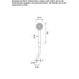 Stainless steel shower head for the bathtub Moerdijk