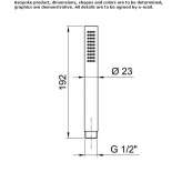 Shower hand with shower holder Serle