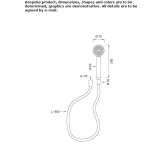 Stainless steel shower head with hose Moerdijk